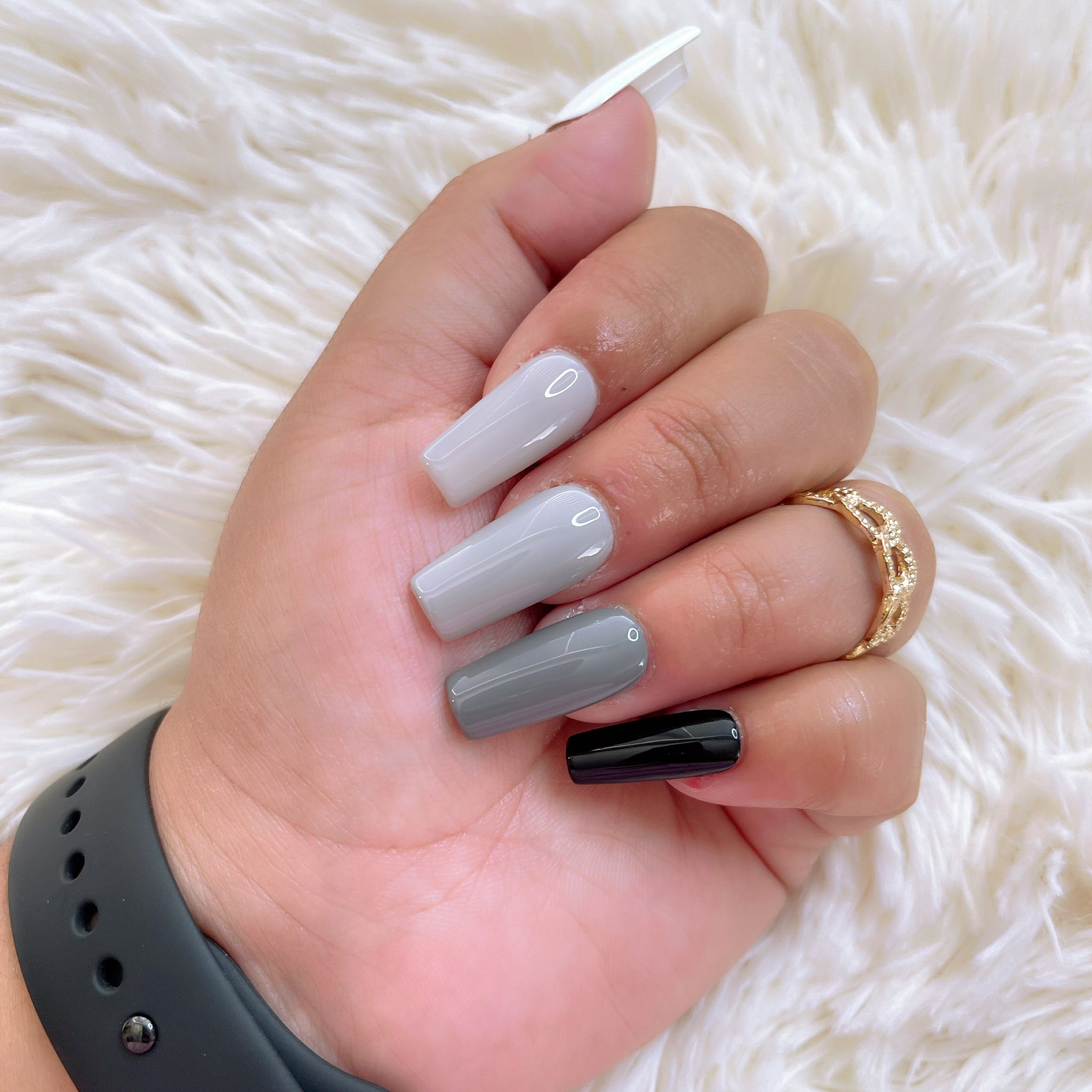 Elaine Nails: OPI 50 Shades Of Grey Collection Swatches & Comparison
